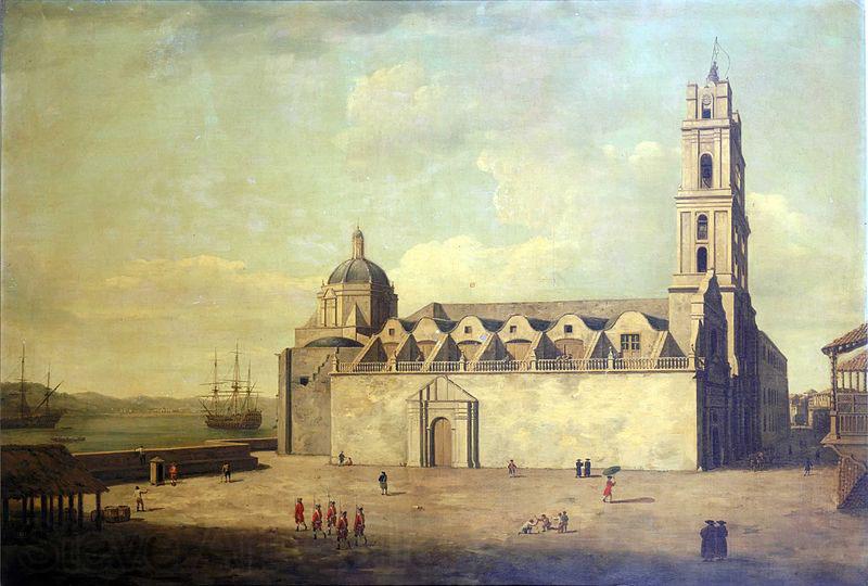 Dominic Serres The Cathedral at Havana, August-September 1762 Spain oil painting art